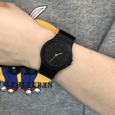 卡西欧（CASIO）MQ24-1E小黑表学生男女情侣表复古运动石英手表
