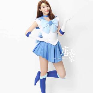 动漫儿童COSPLAY美少女战士服装水野亚美COS服裙子女童水手服短裙