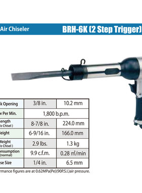 日本KUKEN空研进口气动铲  BRH-6K BRH-8K KFC-20 KNT-2S