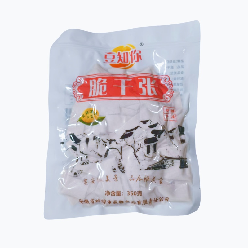 豆知你脆千张350克脆千张豆腐菜淮南特产鸡汁豆皮酒店半成品菜
