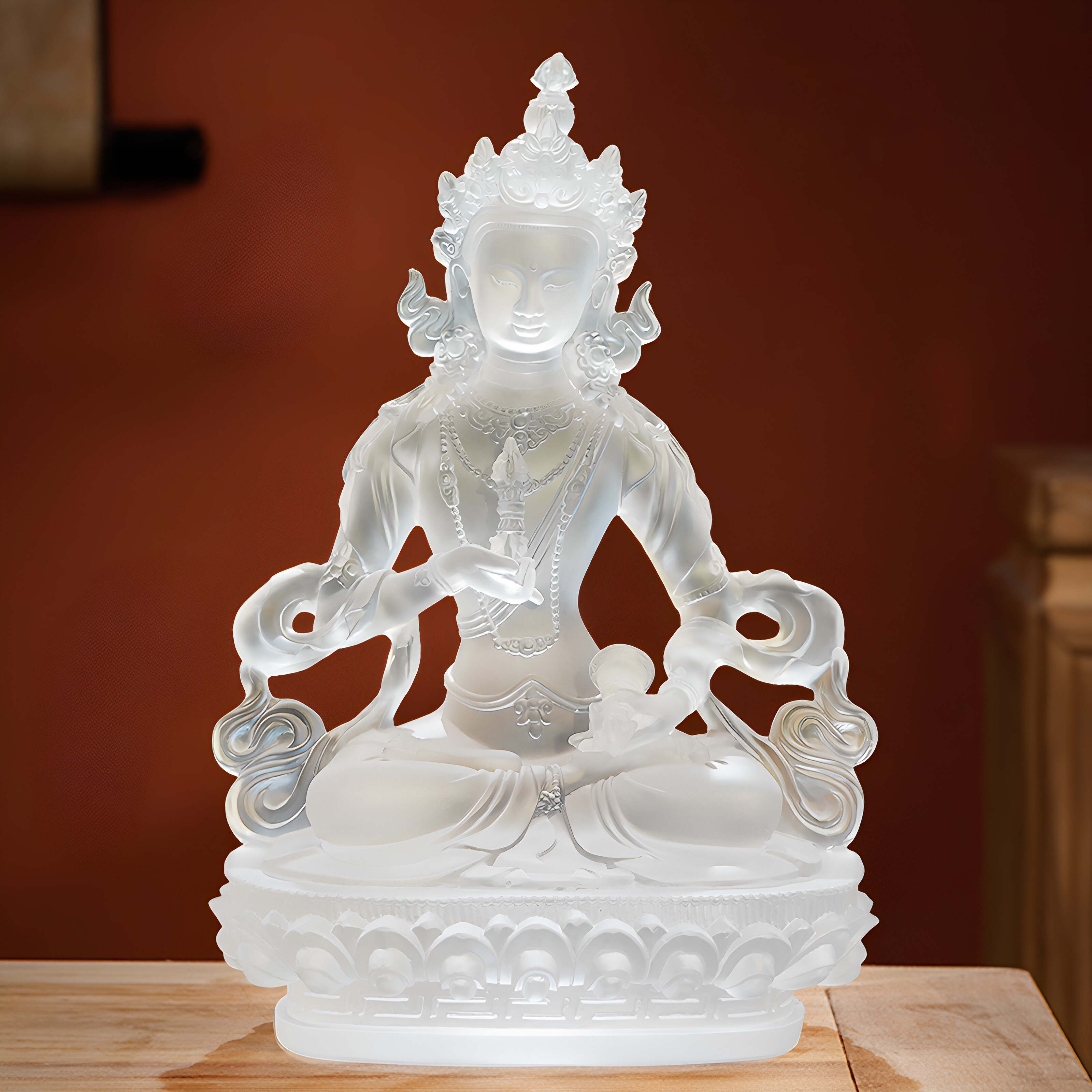 金刚萨埵佛像家用供奉摆件佛堂寺庙神像埵藏传密宗菩萨琉璃工艺品