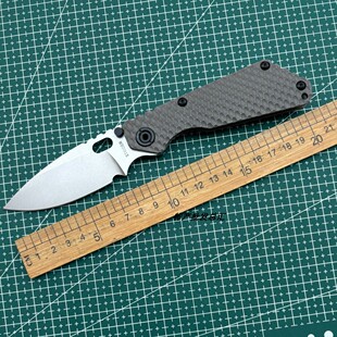 挺进者SMF坦克D2钢折叠刀户外露营求生高硬度把玩收藏耐用水果刀