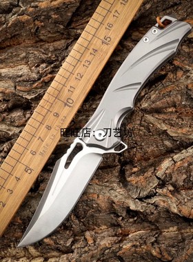 新款M390钢折叠刀TC4钛柄高品质随身防卫刀便携户外锋利小刀求生