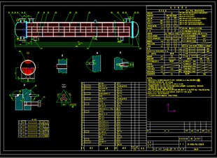 DN600固定管板式换热器CAD设计及代画精品店长推荐包邮新款正品