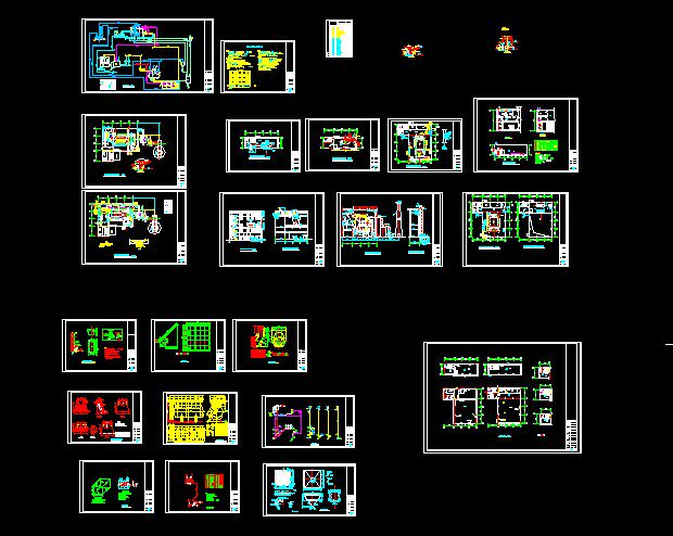 35t蒸汽锅炉全套施工图