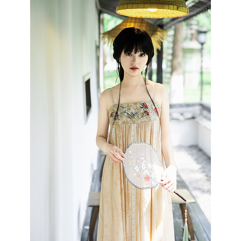 花间裳/枕上诗书/拼接甜美风日常成年人汉服唐风齐胸襦裙国风长裙