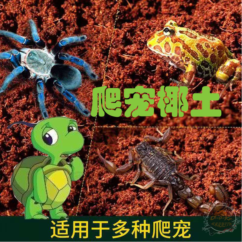 椰土爬宠爬虫垫材乌龟冬眠椰土免泡椰土蜘蛛蝎子乌龟角蛙乌龟爬宠