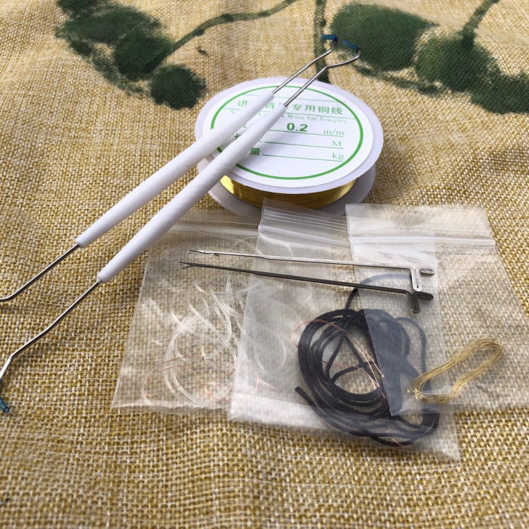 文玩工具核桃双头钩针清理三通钩针引针穿珠编织绳铜丝金刚橄榄核