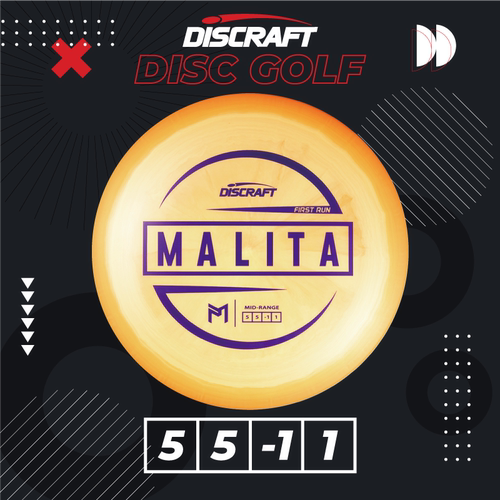 首发MALITA初版专业进口户外亲子儿童成人比赛高尔夫飞盘PDGA掷准