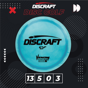 DISCRAFT美国成人专业高尔夫飞盘ESP VENOM户外掷准比赛PDGA认证