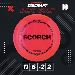 Discraft美国进口专业高尔夫飞盘Z材质SCORCH户外掷准比赛认证