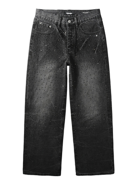 PUR Jeans Skinny Ripped Jeans 美式长裤镶钻直筒裤男牛仔裤子