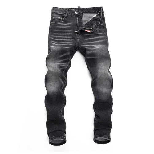 D Jeans Skinny Ripped Jeans 美式高街基础款修身男裤牛仔裤子