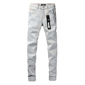 jeans 牛仔裤 pants jeans美式 PUR 蓝白修身 torn 高街基础款 子