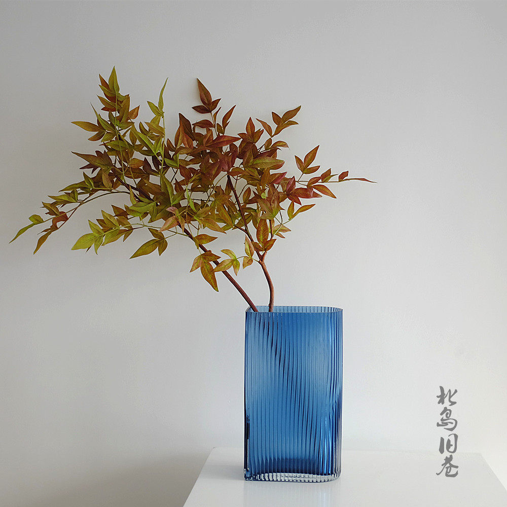 仿真样板房插花绿色植物叶子图片