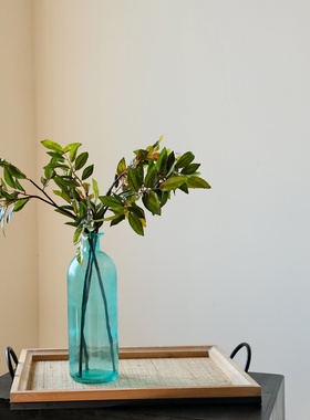 北欧仿真绿色植物仿真黄色叶子仿真橄榄叶橄榄枝