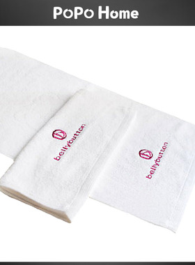 韩国进口全棉毛巾白色小熊吸水不霉耐用擦脸毛巾韩国bellybutton