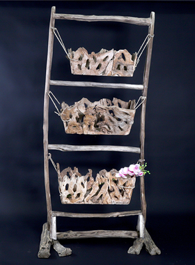 多功能木质挂勾树根装饰造型