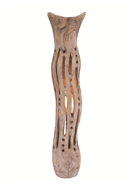 厂家销售专业手工制作镂空原木工艺落地台灯田园温馨民宿装饰灯具