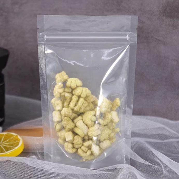 透明自立袋密封塑料袋食品包装袋自封袋封口塑封袋子厂家批发定制