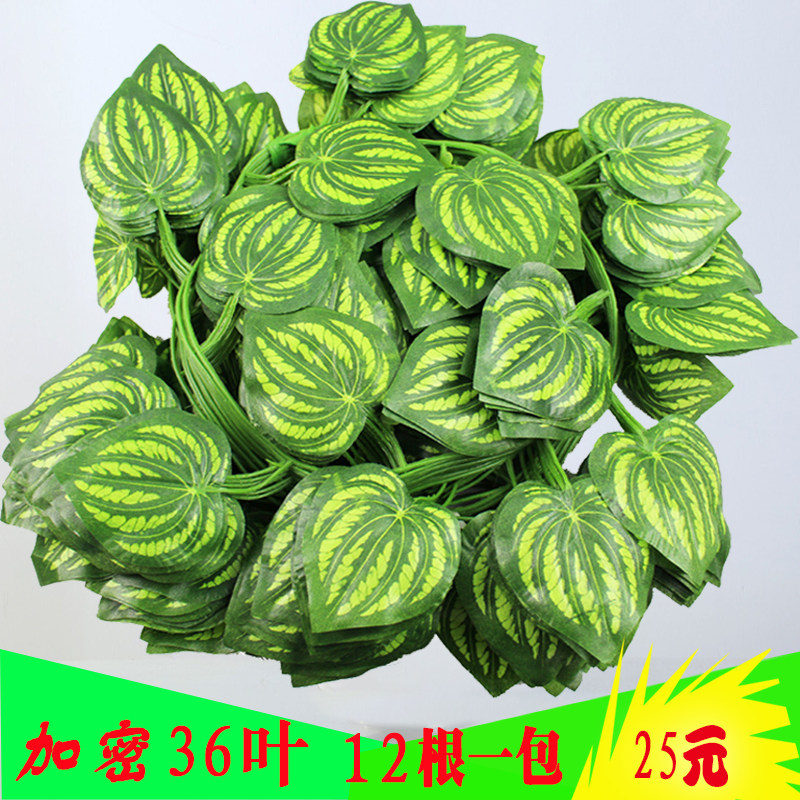 仿真絲印西瓜葉藤壁挂花藤蔓葡萄葉 綠蘿 地瓜假葉子吊頂裝飾藤在類目 鮮花速遞/花卉仿真/綠植園藝, 仿真花/綠植/蔬果成品（新）, 仿真綠植中 - 來自Buy2taobao.com提供專業的淘寶代購服務