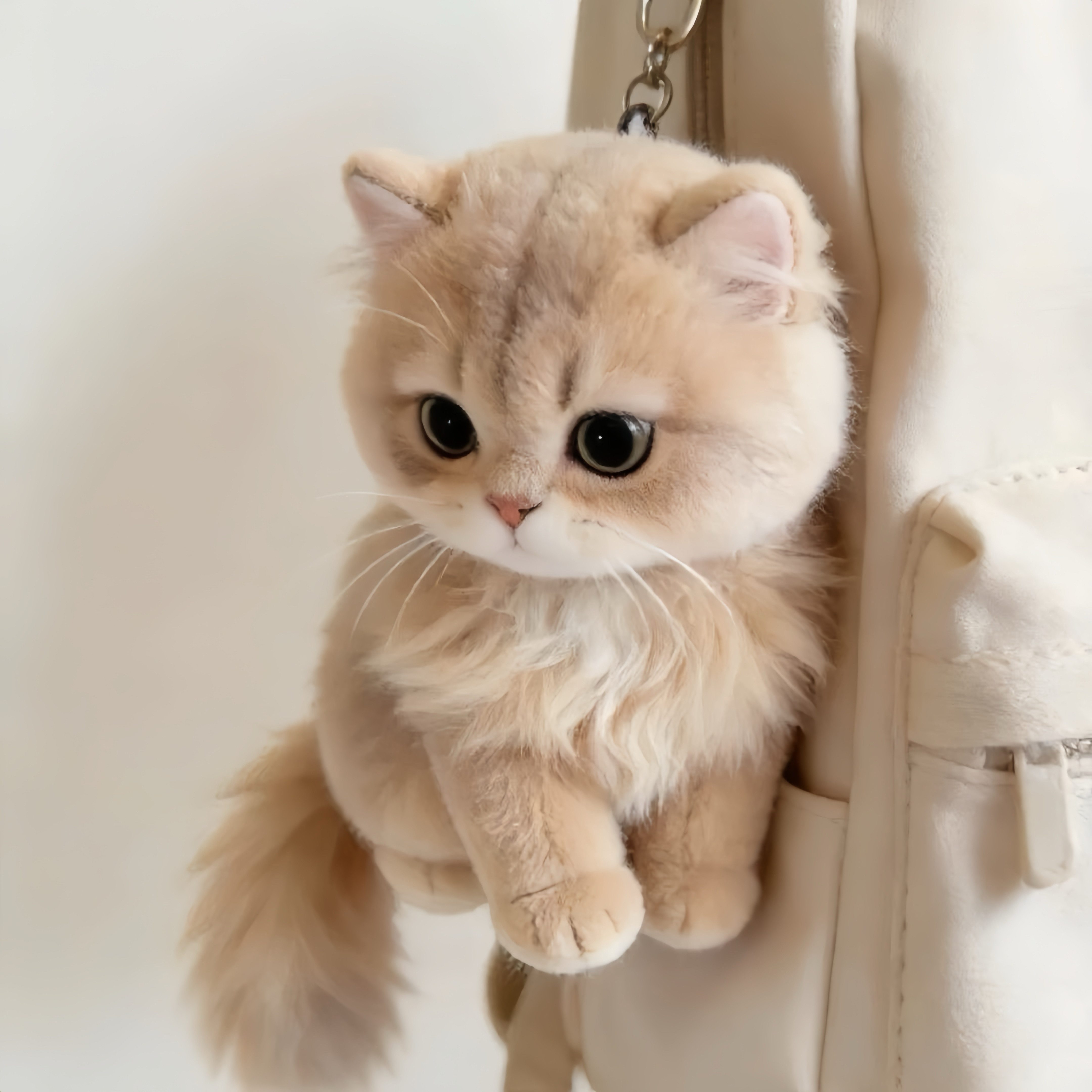 小红书同款超萌超可爱金渐层小猫毛绒挂件治愈钥匙扣背包挂饰