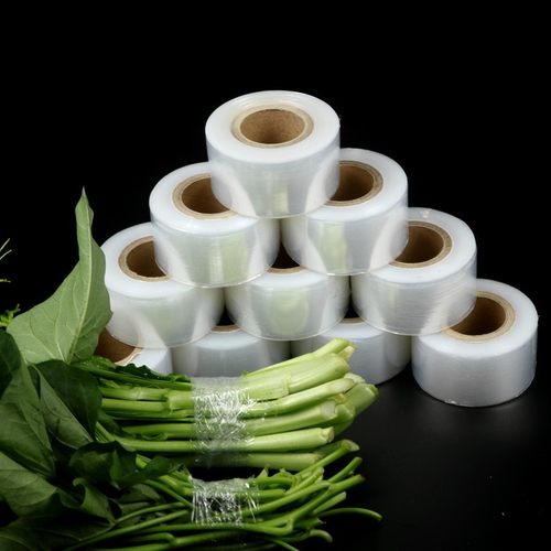 超市捆菜膜 扎菜膜生鲜捆扎膜 打称捆绑膜 新款环保果蔬包扎膜
