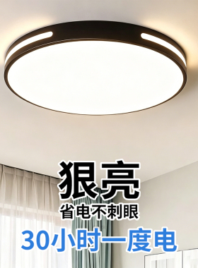 主卧室灯2026新款LED吸顶灯现代简约全光谱护眼儿童房间中山灯具