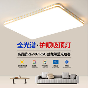客厅吸顶灯2026新款超薄LED现代简约大气房间卧室大厅灯中山灯具