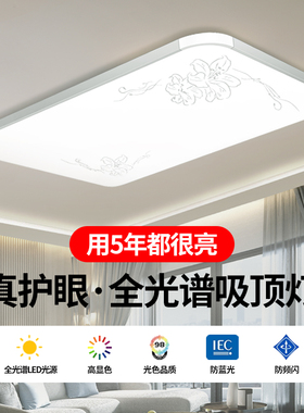 LED吸顶灯客厅灯护眼卧室灯超薄简约现代餐厅灯主卧阳台中山灯具