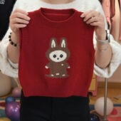 套头马甲宝宝针织衫 男女童装 2026春秋冬新款 圆领背心上衣 布布