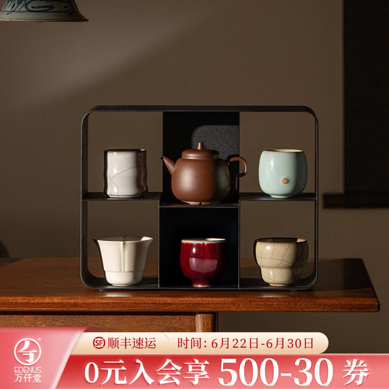 万仟堂茶杯高端主人杯单杯功夫茶杯个人专用高档礼盒送礼五大名窑