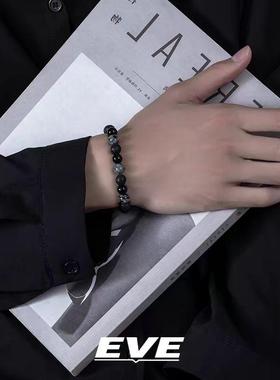 串珠手链暗黑天花石头男士