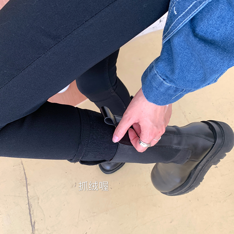 Real price black super slim legged high elastic underpants