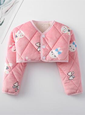 婴儿护肩睡觉保暖衣宝宝坎肩小孩冬天胳膊防冻儿童护肩膀加绒加厚