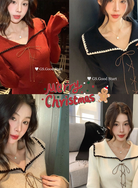 GS.GOOD START-受欢迎哒～显瘦秘籍秋冬气质纯欲绑带修身针织开衫