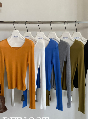 MADEIN OST-26年早春莱赛尔天丝V领针织衫