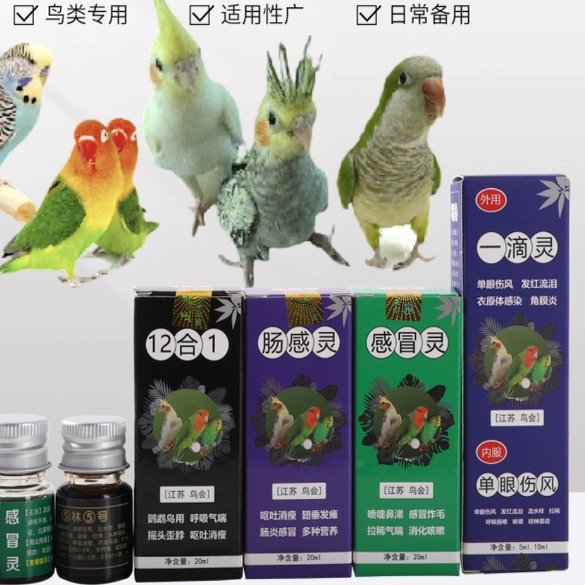 玄凤牡丹闭眼拉稀日常用疫苗鹦鹉
