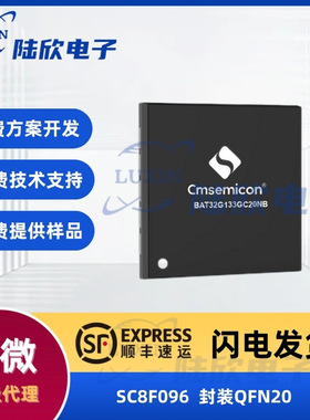 中微SC8F096封装qfn20芯片8位RISC单片机mcu方案开发设计烧录