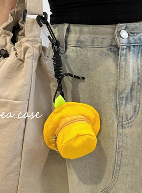 Asea小众ins简约日系渔夫帽适用airpods pro3挂绳耳机套苹果2/三/4代无线蓝牙保护壳高级设计感女耳机包男