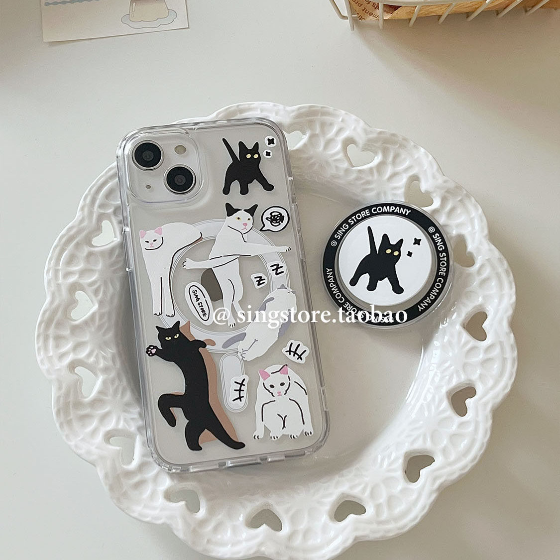 可爱趣味搞怪猫咪16promax手机壳
