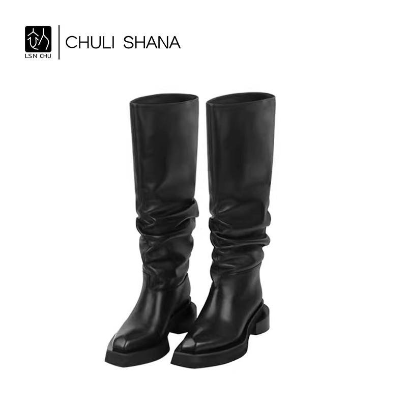 CHULISHANA简约时尚高筒靴