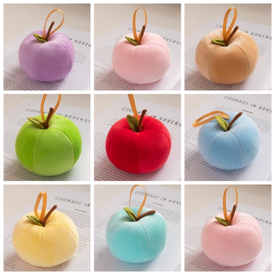 多巴胺红苹果毛绒玩具挂件青苹果公仔平安果创意圣诞礼物可加logo