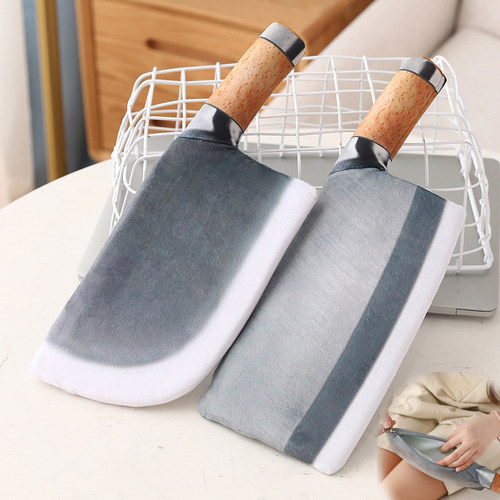 沙雕菜刀毛绒玩具仿真钱包玩偶