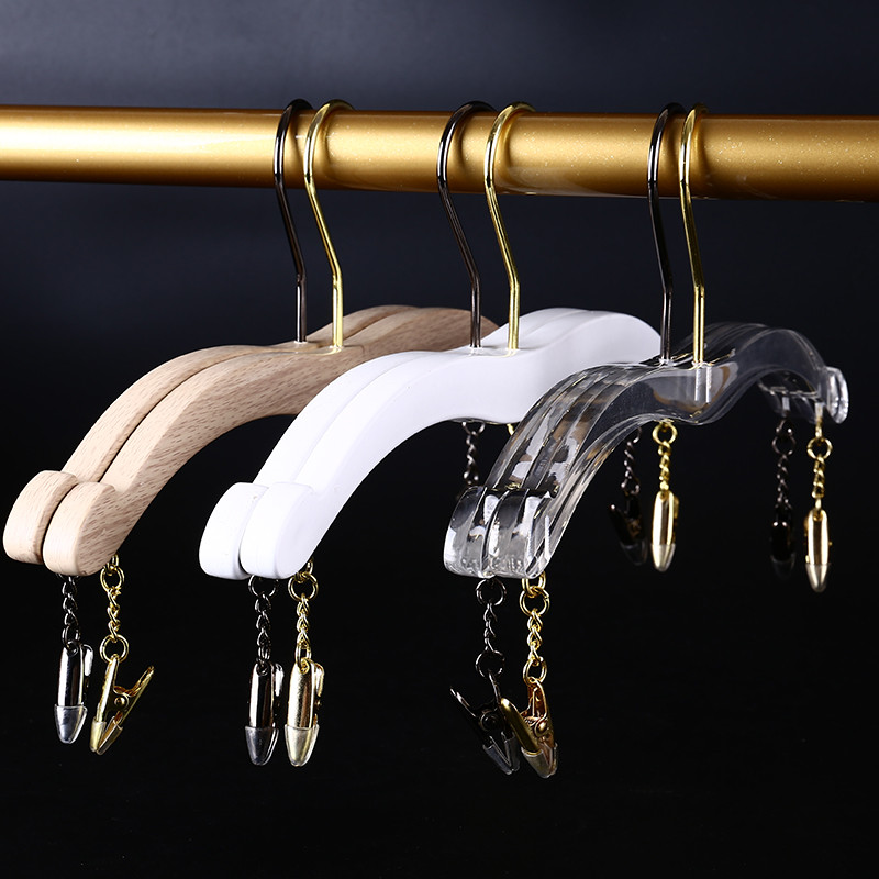 内衣店衣架仿木亚克力文胸内衣架衣挂女士塑料防滑内衣内裤文胸夹