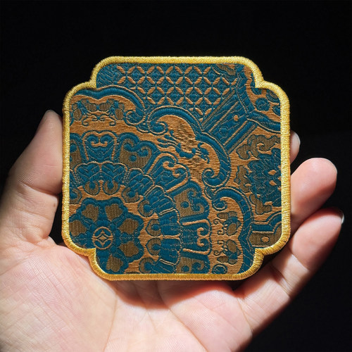 中国风宋锦布艺茶垫茶托刺绣壶垫茶具配件防滑隔热垫织锦茶席杯垫