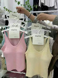 正品588-1夏季工字吊带背心女士无袖漏锁骨性感修身内搭显瘦上衣