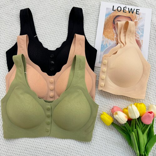 古妃1051无痕内衣宽肩带果冻杯无钢圈哺乳聚拢美背心式妈妈文胸薄