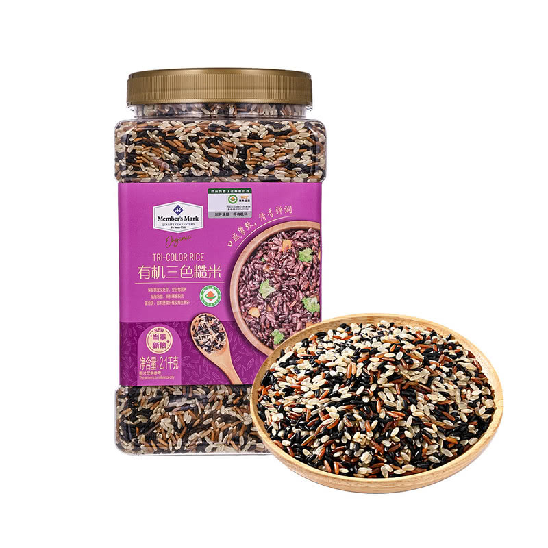 山姆代购有机三色米糙米2.1KG
