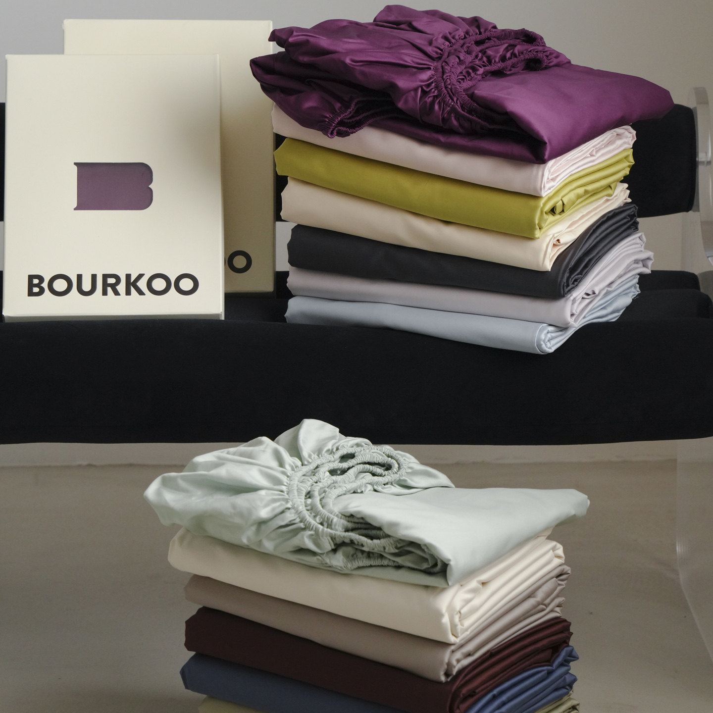 A类纯色100S高支全棉长绒棉床笠 轻奢贡缎纯棉床垫保护套床罩被单